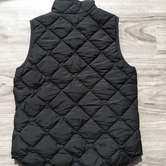J. Crew Down Quilted Puffy Vest (women, xs, black) - Picture 2 of 3